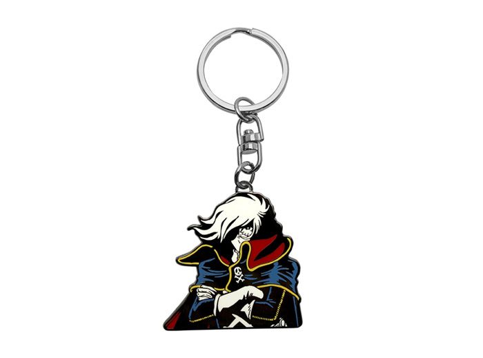 Captain Harlock Metal Keychain