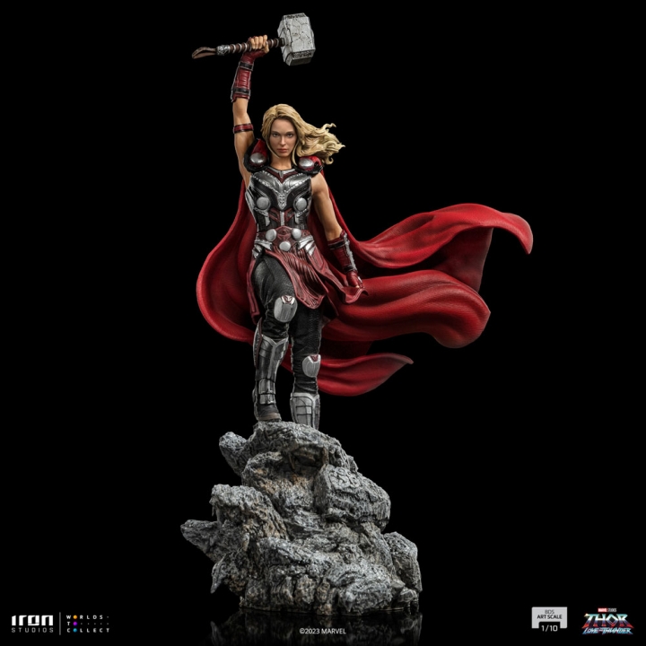 Thor: Love and Thunder Battle Diorama Series Art Scale Statue 1/10 Mighty Thor Jane Foster 29 cm