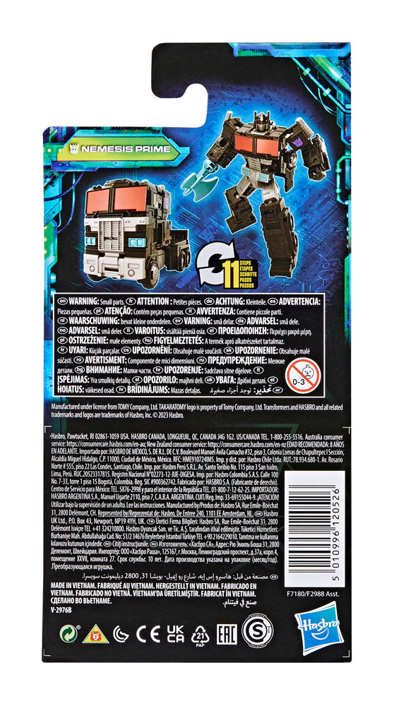 Transformers Generations Legacy Evolution Core Series Nemesis Prime / Thundercracker / Grimlock9 cm