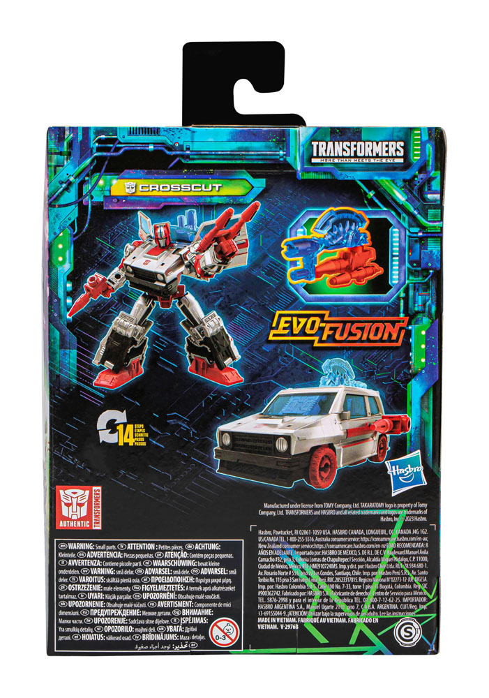 Transformers Generations Legacy Evolution Deluxe Class Crosscut / Crashbar / Prowl / Shrapnel14 cm