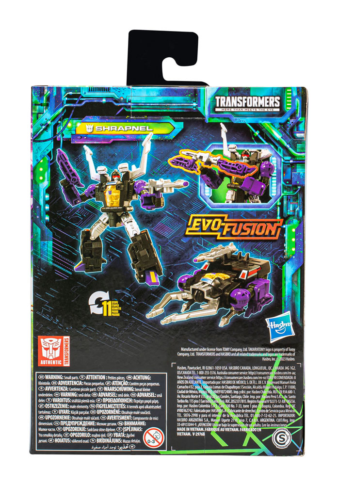 Transformers Generations Legacy Evolution Deluxe Class Crosscut / Crashbar / Prowl / Shrapnel14 cm