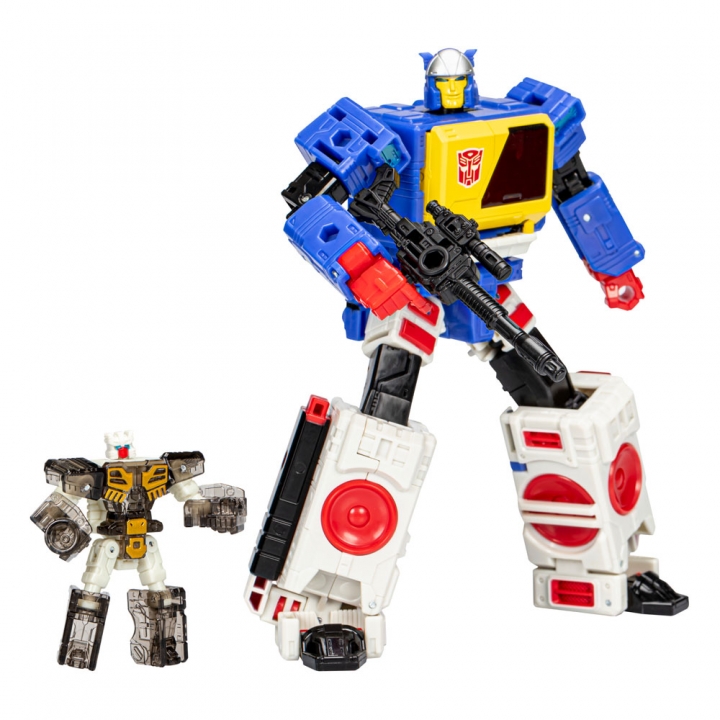 Transformers Generations Legacy Evolution Voyager Class Twincast and Rewind / Metalhawk 18 cm