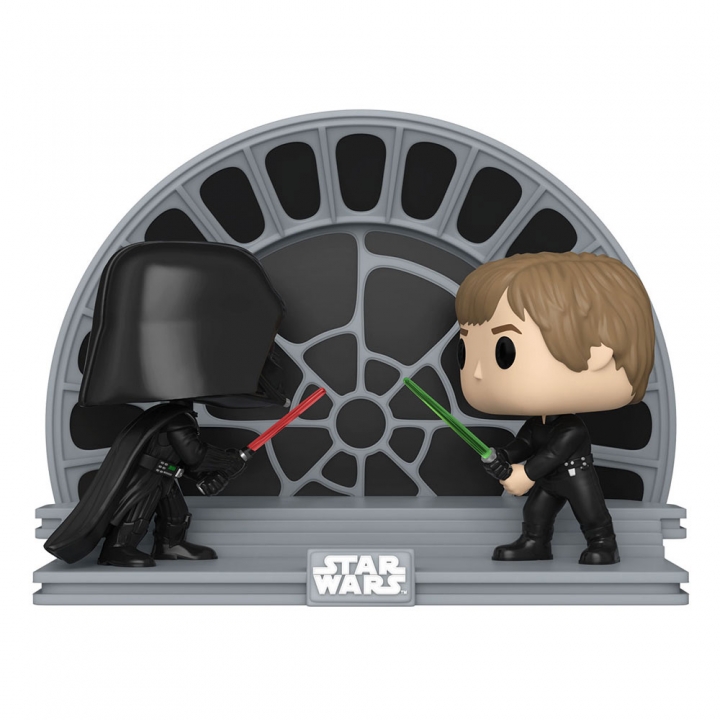 Star Wars Return of the Jedi 40th Anniversary POP Moment! Vinyl Figures 2-Pack Luke vs Vader 9 cm