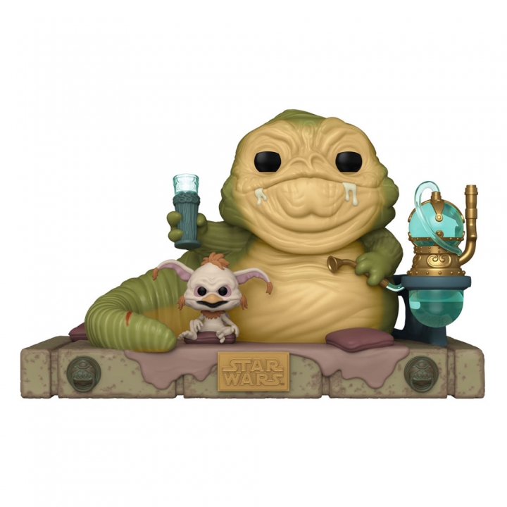 Star Wars Return of the Jedi 40th Anniversary POP! Deluxe Vinyl Figure Jabba w/Salacious 9 cm