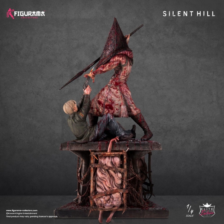 Silent Hill Elite Exclusive Statue 1/4 Red Pyramid Thing VS James Sunderland 88 cm