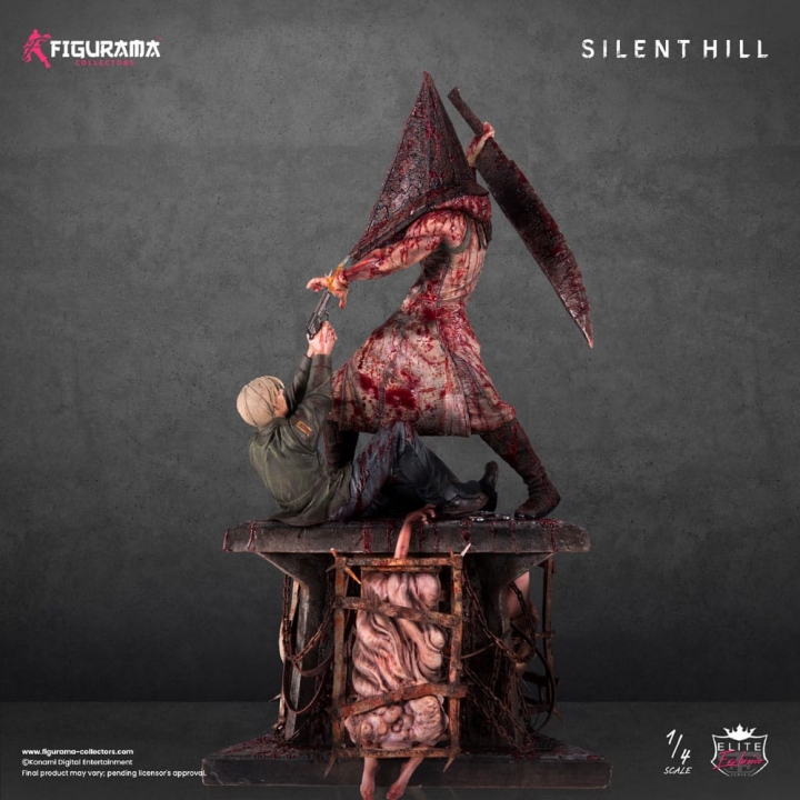 Silent Hill Elite Exclusive Statue 1/4 Red Pyramid Thing VS James Sunderland 88 cm