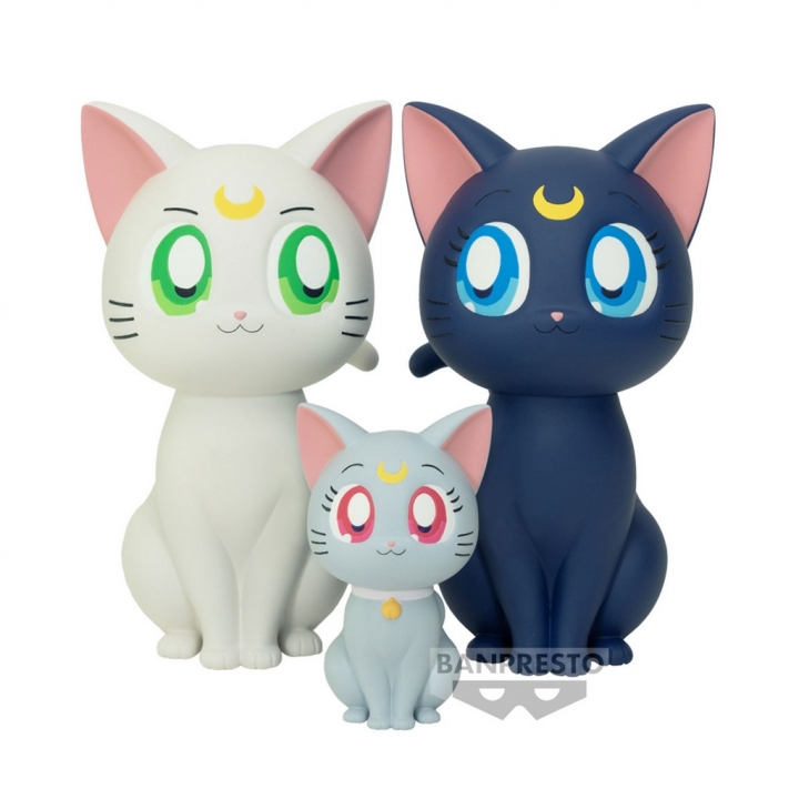 Pretty Guardian Sailor Moon: Cosmos The Movie - Sofvimates Luna / Artemis and Diana PVC Statue 15 cm