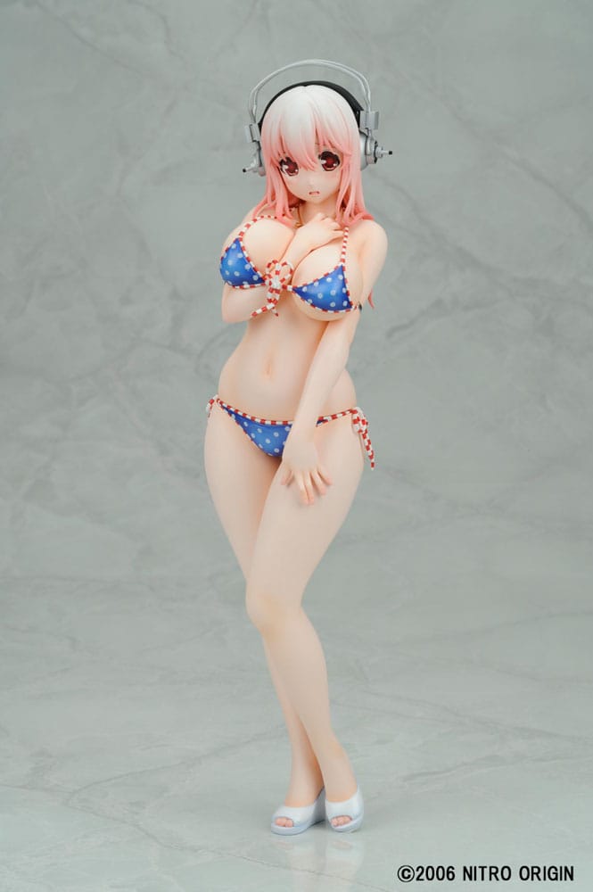 Nitro Super Sonic PVC Statue 1/6 Super Sonico Paisura Bikini Ver. Re-Run 28 cm