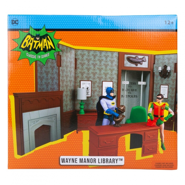 DC Retro Action Figure Batman 66 Wayne Manor Library