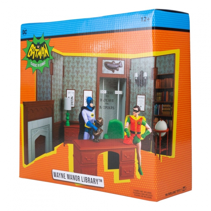 DC Retro Action Figure Batman 66 Wayne Manor Library