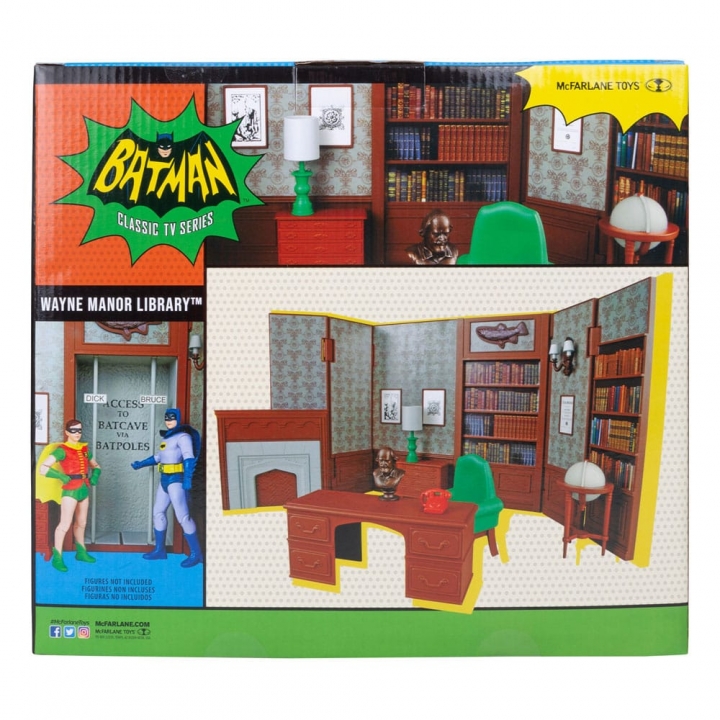 DC Retro Action Figure Batman 66 Wayne Manor Library