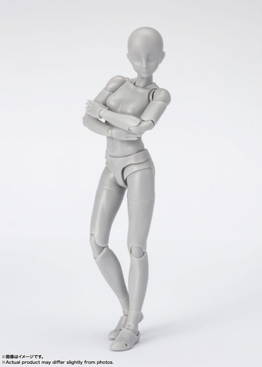 S.H. Figuarts Action Figure Body-Kun / Chan Sports Edition DX Set Gray Color Ver. 16 cm