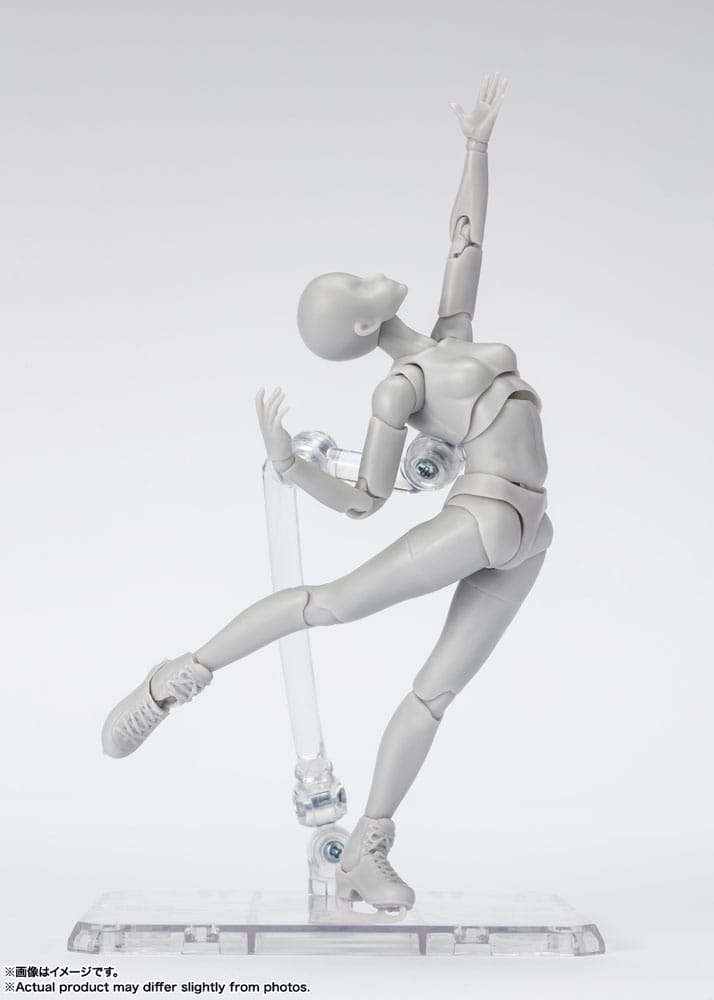 S.H. Figuarts Action Figure Body-Kun / Chan Sports Edition DX Set Gray Color Ver. 16 cm