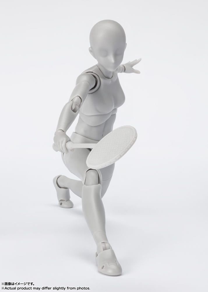 S.H. Figuarts Action Figure Body-Kun / Chan Sports Edition DX Set Gray Color Ver. 16 cm