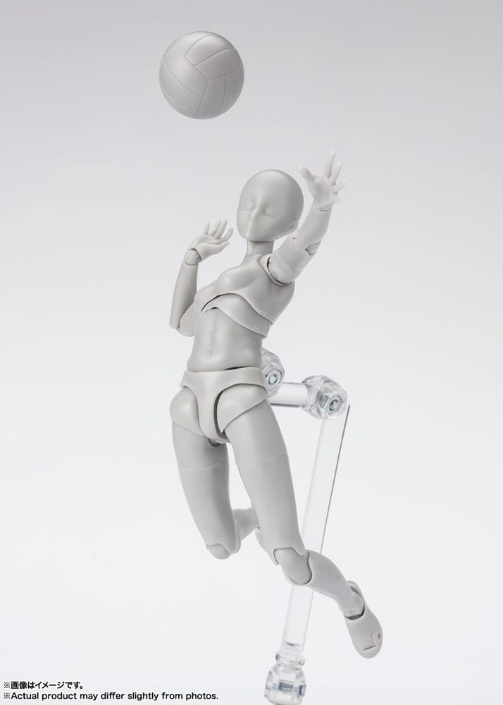 S.H. Figuarts Action Figure Body-Kun / Chan Sports Edition DX Set Gray Color Ver. 16 cm