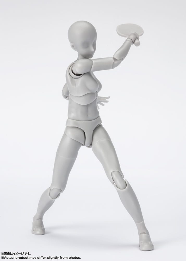 S.H. Figuarts Action Figure Body-Kun / Chan Sports Edition DX Set Gray Color Ver. 16 cm