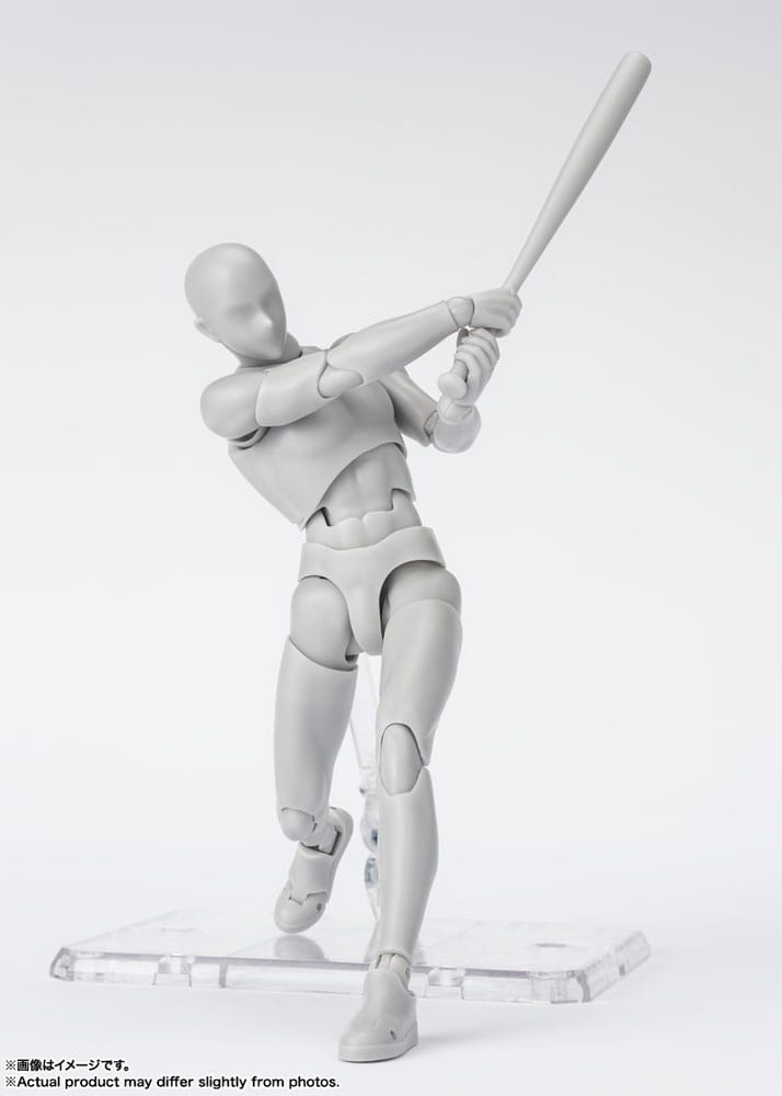 S.H. Figuarts Action Figure Body-Kun / Chan Sports Edition DX Set Gray Color Ver. 16 cm