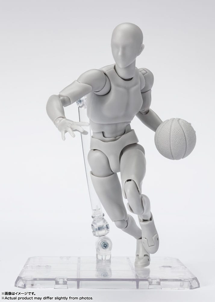 S.H. Figuarts Action Figure Body-Kun / Chan Sports Edition DX Set Gray Color Ver. 16 cm