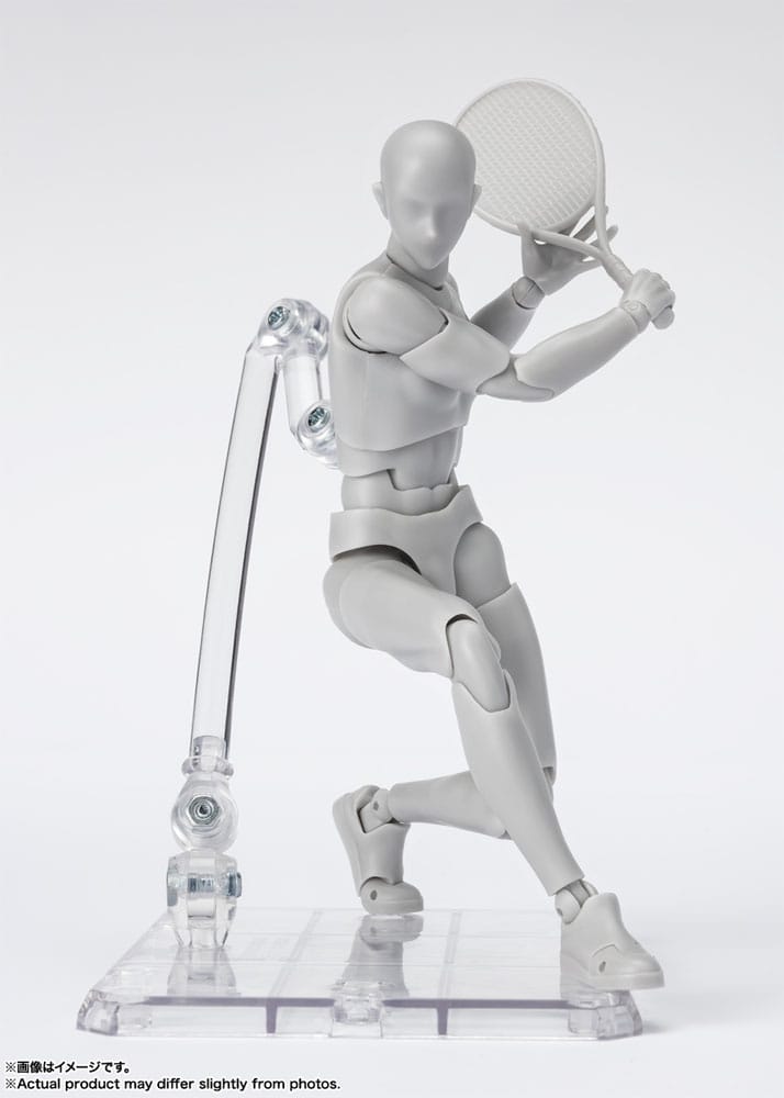 S.H. Figuarts Action Figure Body-Kun / Chan Sports Edition DX Set Gray Color Ver. 16 cm