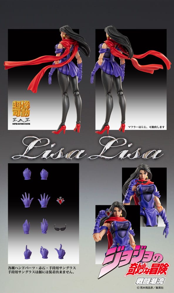 JoJo's Bizarre Adventure Part 2: Battle Tendency Action Figure Chozokado Lisa Lisa 15 cm