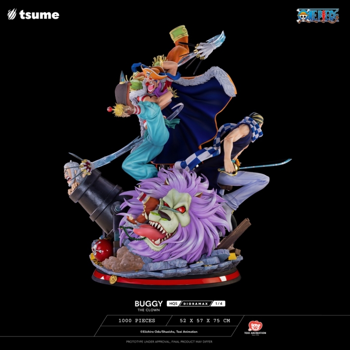 Tsume One Piece Buggy The Clown Dioramax 1/4 75 cm