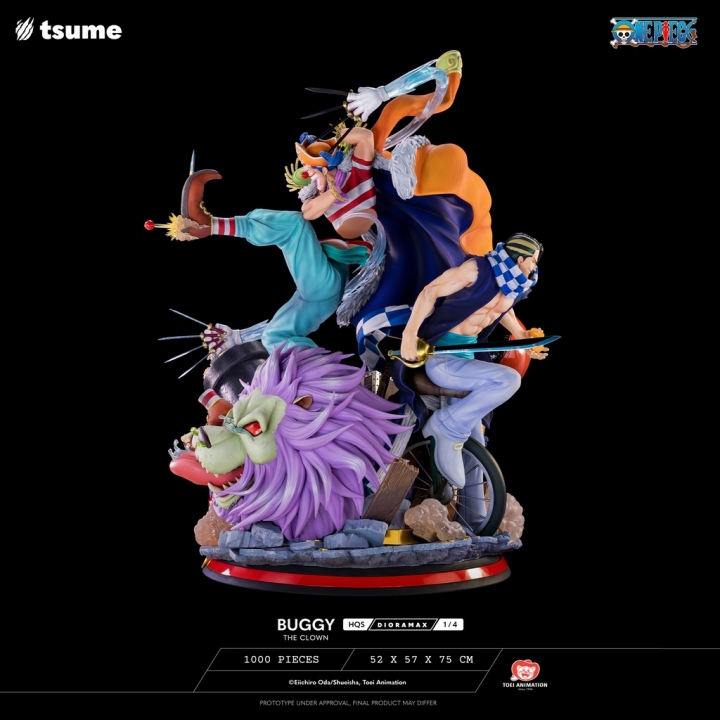 Tsume One Piece Buggy The Clown Dioramax 1/4 75 cm