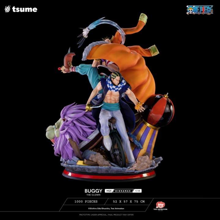 Tsume One Piece Buggy The Clown Dioramax 1/4 75 cm