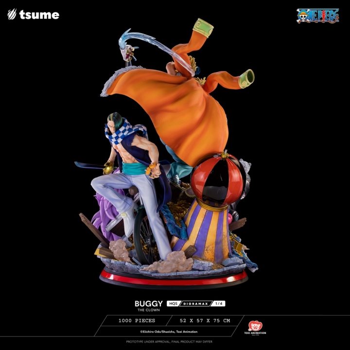 Tsume One Piece Buggy The Clown Dioramax 1/4 75 cm