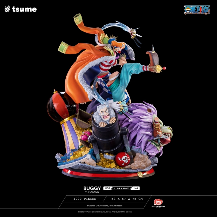 Tsume One Piece Buggy The Clown Dioramax 1/4 75 cm