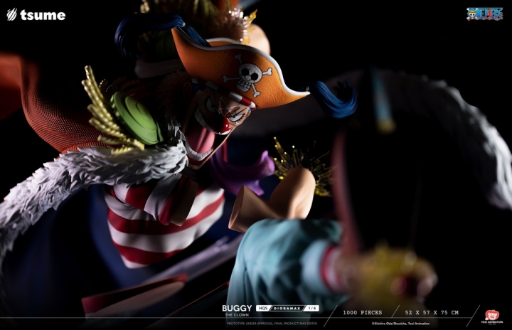 Tsume One Piece Buggy The Clown Dioramax 1/4 75 cm