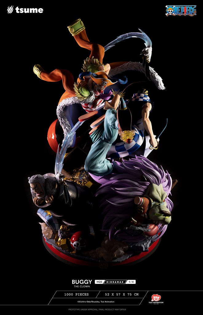 Tsume One Piece Buggy The Clown Dioramax 1/4 75 cm