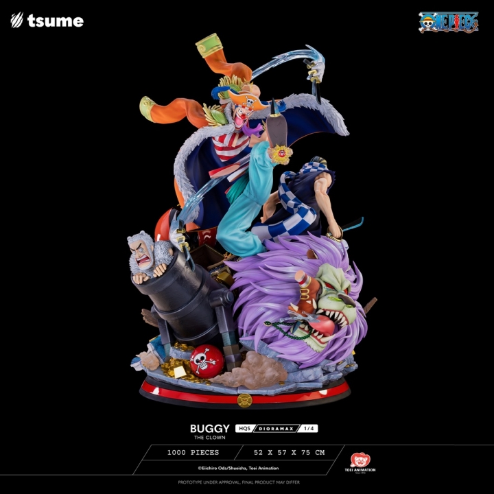 Tsume One Piece Buggy The Clown Dioramax 1/4 75 cm