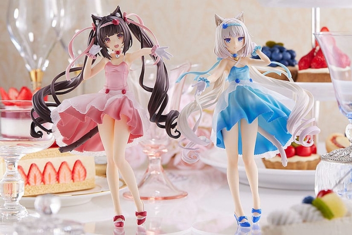 Nekopara Pop Up Parade PVC Statue Chocola / Vanilla Cocktail Dress Ver. 17 cm