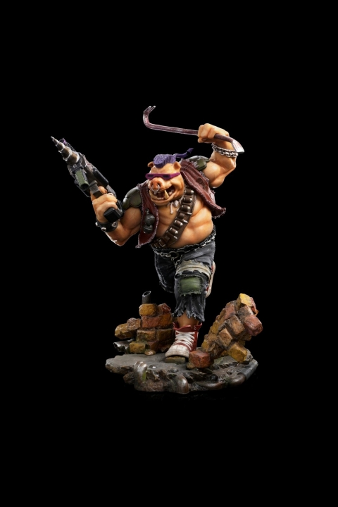 TMNT Battle Diorama Series Scale Statue 1/10 Rocksteady / Bebop 24 cm