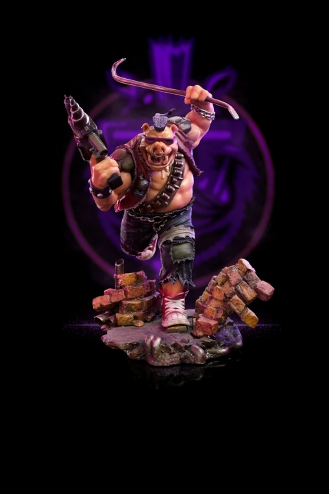 TMNT Battle Diorama Series Scale Statue 1/10 Rocksteady / Bebop 24 cm