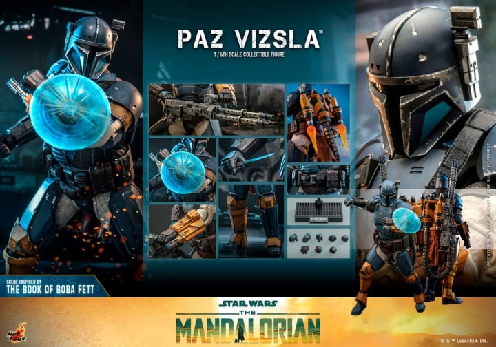 Star Wars The Mandalorian Action Figure 1/6 Paz Vizsla 32 cm