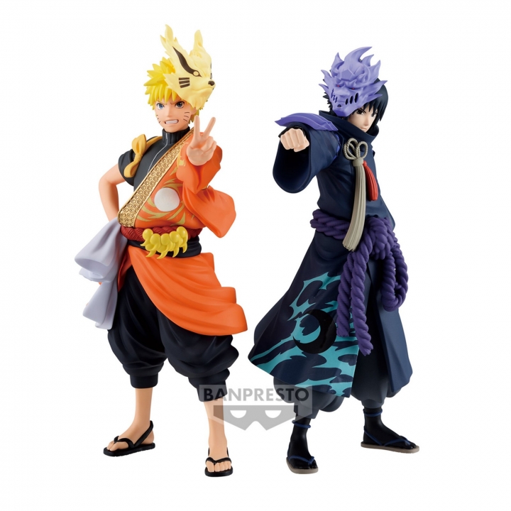 Naruto Shippuden: 20th Anniversary Costume - Naruto Uzumaki / Sasuke Uchiha PVC Statue 15 cm