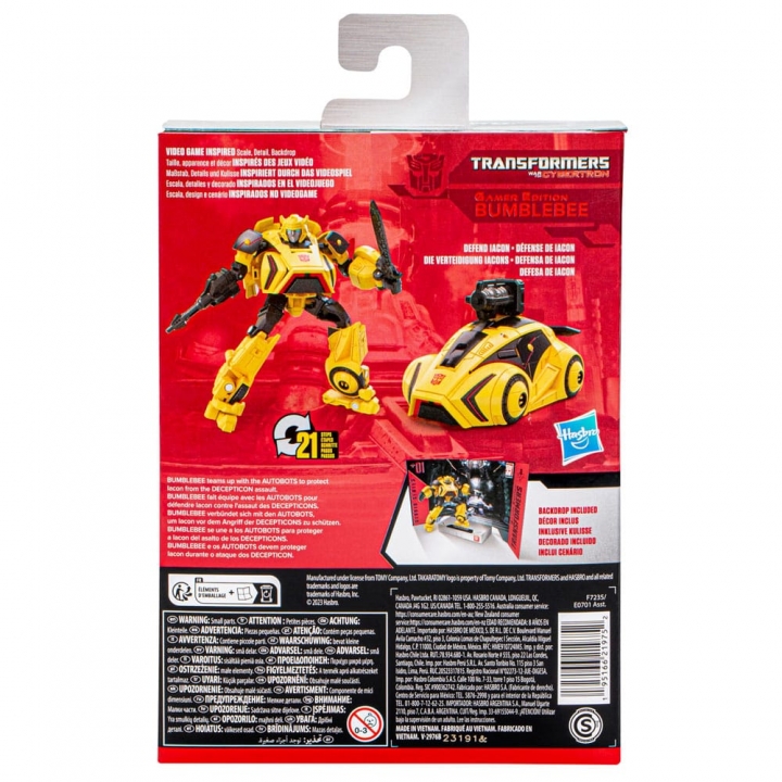 Transformers Generations Deluxe Class Action Figure Gamer Edition Bumblebee / Barricade 11 cm