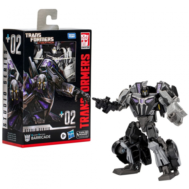 Transformers Generations Deluxe Class Action Figure Gamer Edition Bumblebee / Barricade 11 cm