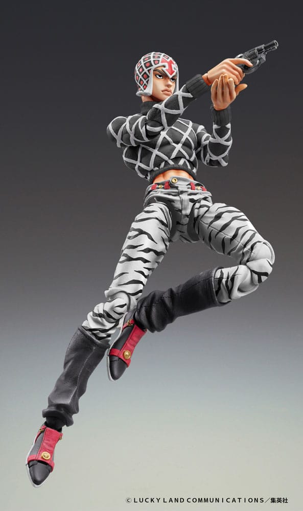 JoJo's Bizarre Adventure Part5 Super Action Figure Chozokado Guido Mista & S P Ver. Black 15 cm