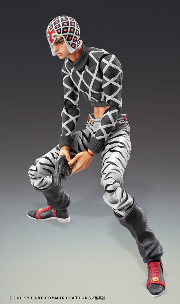 JoJo's Bizarre Adventure Part5 Super Action Figure Chozokado Guido Mista & S P Ver. Black 15 cm