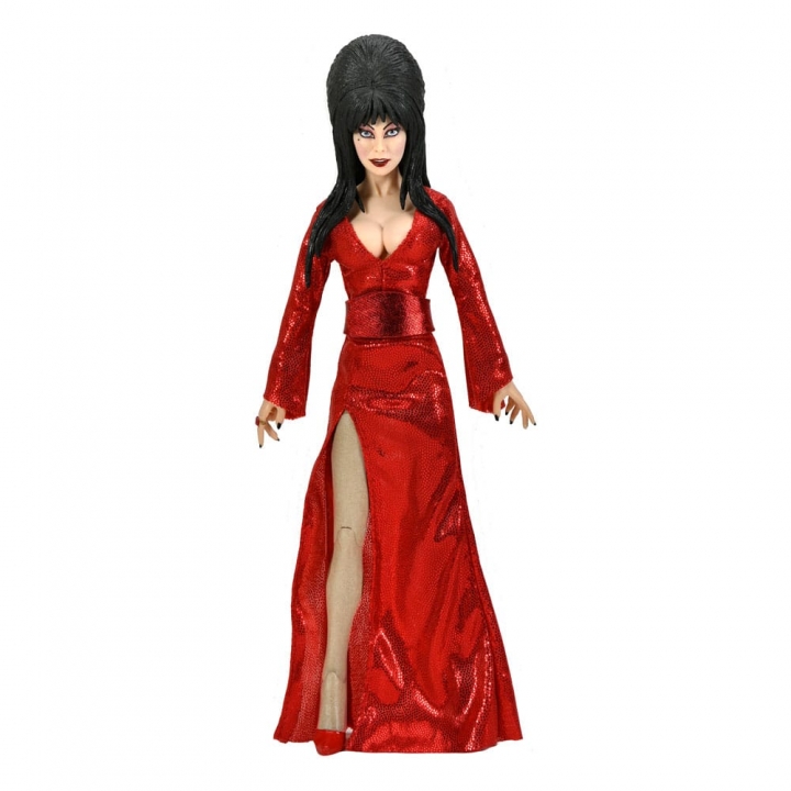 Elvira,Mistress of the Dark Clothed Action Figure Red,Fright,and Boo 20 cm