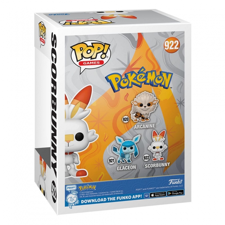 Pokemon POP! Games Vinyl Figure Scorbunny / Glaceon / Arcanine (EMEA) 9 cm