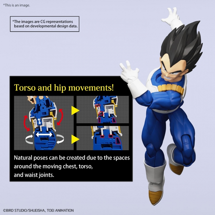 Dragon Ball Figure Rise Model Kit Vegeta New Spec 15 cm