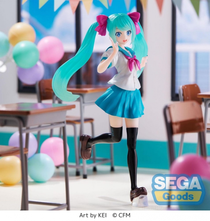 Hatsune Miku Luminasta PVC Statue Hatsune Miku 16th Anniversary KEI Ver. 18 cm