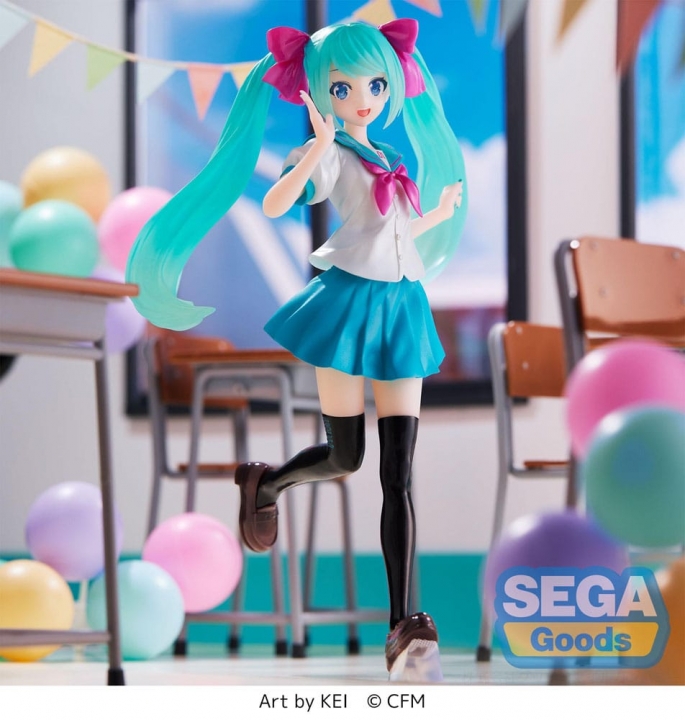 Hatsune Miku Luminasta PVC Statue Hatsune Miku 16th Anniversary KEI Ver. 18 cm