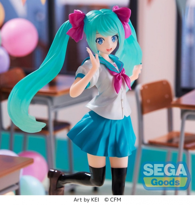 Hatsune Miku Luminasta PVC Statue Hatsune Miku 16th Anniversary KEI Ver. 18 cm