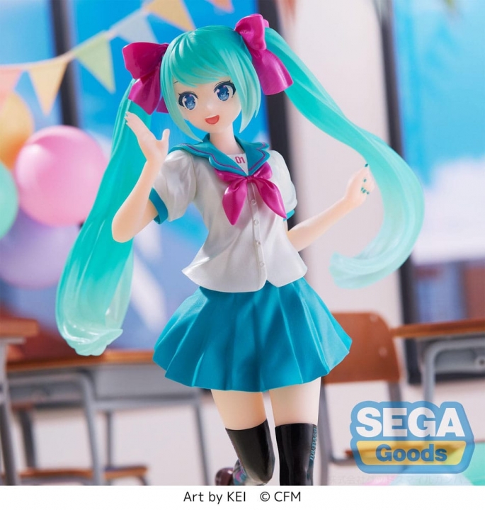 Hatsune Miku Luminasta PVC Statue Hatsune Miku 16th Anniversary KEI Ver. 18 cm