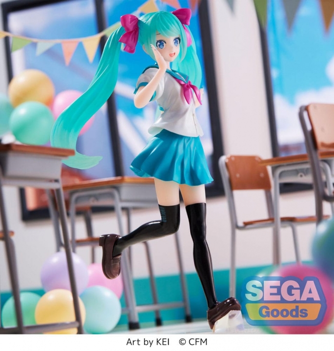 Hatsune Miku Luminasta PVC Statue Hatsune Miku 16th Anniversary KEI Ver. 18 cm