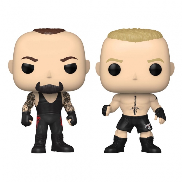 WWE POP! Vinyl Figures 2-Pack Lesnar-Undertaker / Rousey-Triple H 9 cm